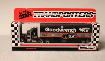 Vintage Dale Earnhardt 1990 Goodwrench Racing Team Matchbox Nascar Transporter - Image 1 of 4