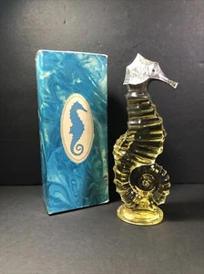 Decanter olio da bagno vintage Avon Sea Horse pelle morbida bottiglia 6 fl oz cavalluccio marino - Foto 1 di 6