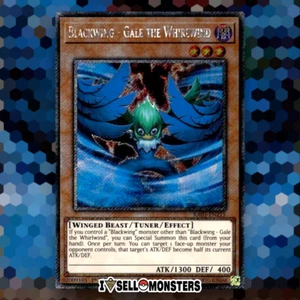 Yu-Gi-Oh! TCG 1x Blackwing - Gale the Whirlwind PSR RA03-EN215 x1 - Picture 1 of 1