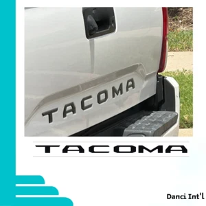 Black vinyl letter decals for the Toyota Tacoma (2016-2023) tailgate insert - Picture 1 of 5