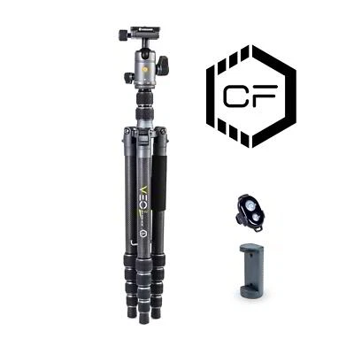 Vanguard VEO 3GO 265HCB Ultra-Tall Carbon Fibre Travel Tripod With Monopod Leg - Image 1 of 3