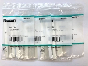 (LOT OF 4) Panduit DPLK24 Data Patch Panel Adhesive Label Kit, 24 Port - Picture 1 of 4