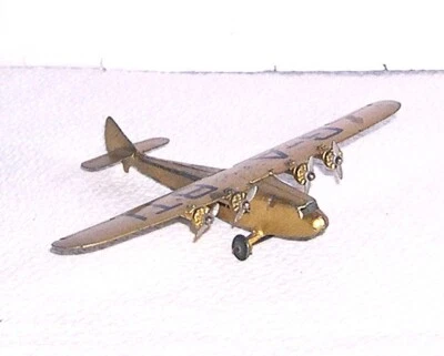 Dinky GB prewar 60a Imperial Airways Liner gold G-ABTI. Very Good & Rare  ! - Immagine 1 di 4