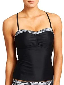 Camiseta Tankini Athleta 2 piezas Belharra Bandeau e inferior de cuerda Belharra, 34 D/DD/M - Imagen 1 de 4