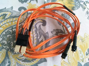 Fiber Optic Patch Cord Jumper Duplex ST-SC 62.5/125 multimode 2 Meter - Picture 1 of 1