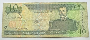2003 Dominican Republic 10 Pesos - Diez Pesos Oro - Ten - Free Shipping - Picture 1 of 2