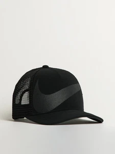 Nike Just Do it Unisex S/M Black Rise Snapback Trucker Cap Hat HJ7018 010 NEW - Picture 1 of 5