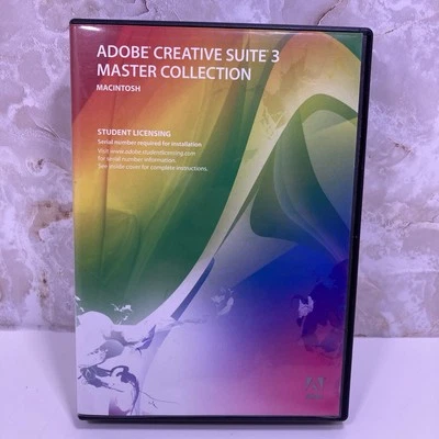Adobe Creative Suite 3 Master Collection Apple Macintosh Education NO SERIAL # - Image 1 of 2