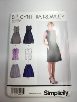Simplicity 2115 Sz R5 14-22 Sewing Pattern Factory Fold Uncut Dress skirt top - Image 1 of 4