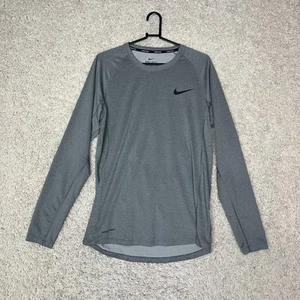 Nike Pro Dri-FIT Slim Fit Long Sleeve Shirt Mens Medium Athletic Training Top - Picture 1 of 8