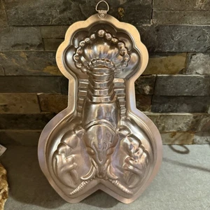 Vintage  Copper LOBSTER Mold Jello Cake 11” 3.5 Cups Kitchen Wall Decor - Picture 1 of 6