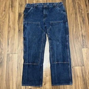 Carhartt 103890 Utility Logger Jeans 40x32 Relaxed Fit Double Knee Carpenter - Picture 1 of 13