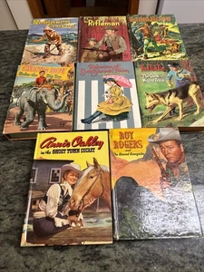 Roy Rogers Annie Oakley Ren Tin Tin The Rifleman Robin Hood Hardcover Book Lot - Picture 1 of 22