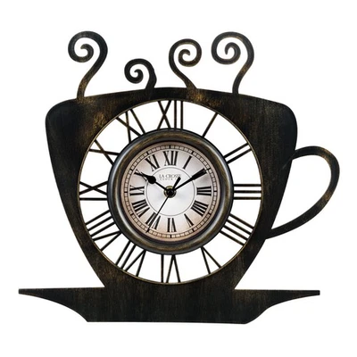 Reloj de Pared Analógico Cuarzo Taza Latte 13 Pulgadas La Crosse Modelo 404-3833B Cocina Foto 1 de 4