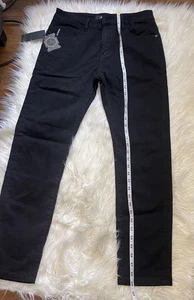 DLN Herren Jeans Denim handbehandelt schwarz Größe 33 - Bild 1 von 8