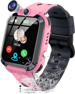 Kids Smart Watch with GPS Tracker Phone Call Voice Chat SOS HD Camera Alarm - Picture 1 of 44