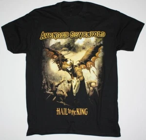 AVENGED SEVENFOLD HAIL TO THE KING SINGLE ARTWORK BLACK T-SHIRT CB1182 - Picture 1 of 3
