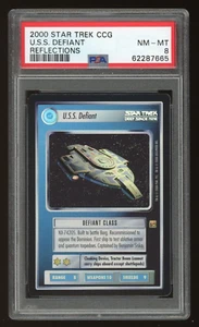 Star Trek CCG U.S.S. Defiant PSA 8 Ultra Rare UR Reflections Foil 2000 USS 665 - Picture 1 of 2