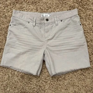 Carve Designs Shorts Women's 8 Gray Midrise Organic Stretch Corduroy Fringe Hem - Picture 1 of 12