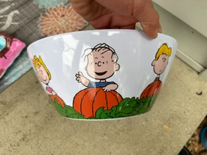 ZRIKE 2024 Snoopy Peanuts Halloween Treat Serving Bowl Melamine Large 12" - Picture 1 of 3