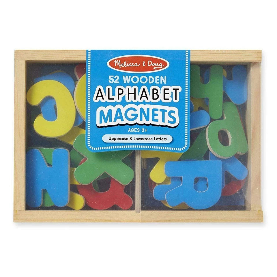 Melissa & Doug Magnetic Wooden Letter Alphabet Magnets 448