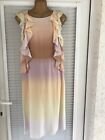 Mulberry Ombre Fully Lined Silk Dress - Size 10