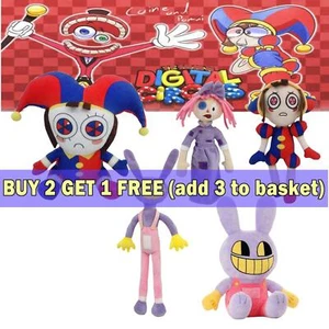 The Amazing Digital Circus Pomni Jax Stuffed Plush Doll Cute Toys Kids Xmas Gift - Picture 1 of 24