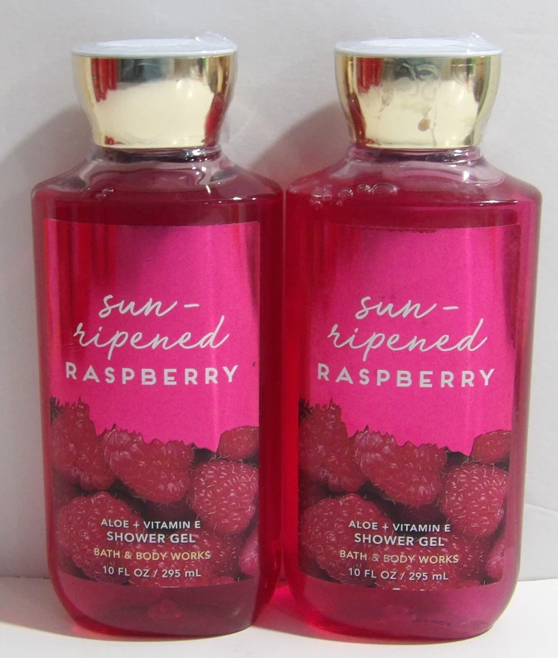 2 x 10 oz Bath & Body Works Sunripened Raspberry Shower Gel - Image 1 of 1