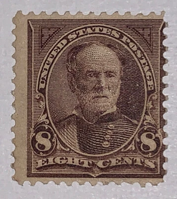 Travelstamps: 1895 US STAMPS SCOTT #272 SHERMAN 8c MINT OG MOGLH - Image 1 of 4