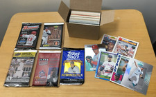MLB 2007 & 2008 Baseball Trading Cards- 5 new packs + 100 loose cards mint cond.