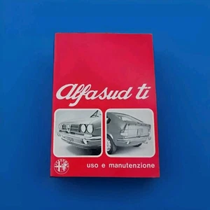 ALFA ROMEO ALFASUD TI First Series ORIGINAL MAINTENANCE USE BOOKLET 1974 - Picture 1 of 7