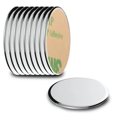Neodym Klebe-Magnete 10x selbstklebend Magnet Scheibe stark rund klein 22x1mm - Bild 1 von 4