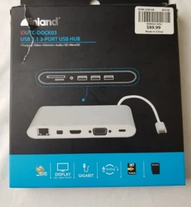 Inland USB 3.1 IDUCT-Dock3 Dock W/ Power Delivery Hub - Picture 1 of 4