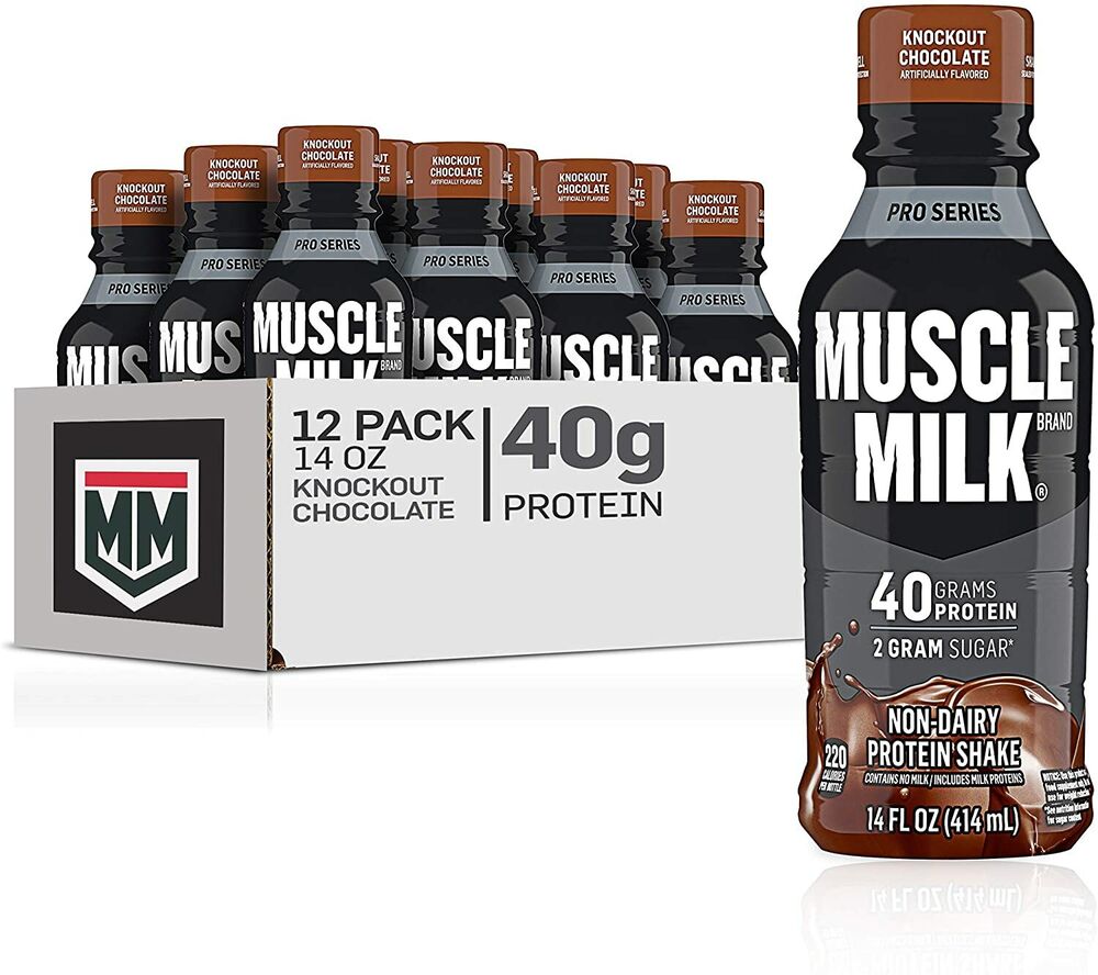 Muscle Milk Pro Series Protein Shake Knockout Chocolate 40g Protein 14 Fl Oz 12 