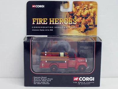 Mack B 1953 Open Fire Pumper Feuerwehr "Boston", Corgi, OVP - Bild 1 von 3
