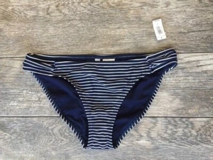 Gap Factory Women's Stripe Ruched Bikini Bottom Size Small NWT - Picture 1 of 4