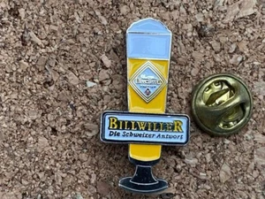 G12(08) PIN 'S BEER BIERE ALCOHOL CHAMPAGNE GERMAN LOGO MARQUE BILLWILLER GLASS - Picture 1 of 1