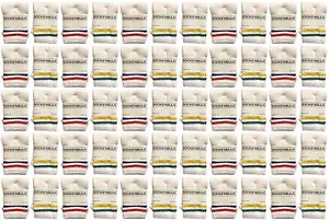 240 Units of Kids Cotton Tube Socks White With Stripes Size 4-6 - Boys Crew Sock - Picture 1 of 4
