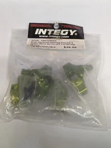 INTEGY Billet Mach Steering Knuckle & Caster Block Set SAVAGE XS INTT5023GREEN - Picture 1 of 1