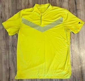 Nike Shirt Mens Large Blue Dri Fit Tiger Woods Collection Blade Collar Golf Polo - Afbeelding 1 van 7