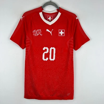 Camiseta de fútbol Suiza 2018/2019 Puma edición partido camiseta de fútbol talla L №20 Foto 1 de 4