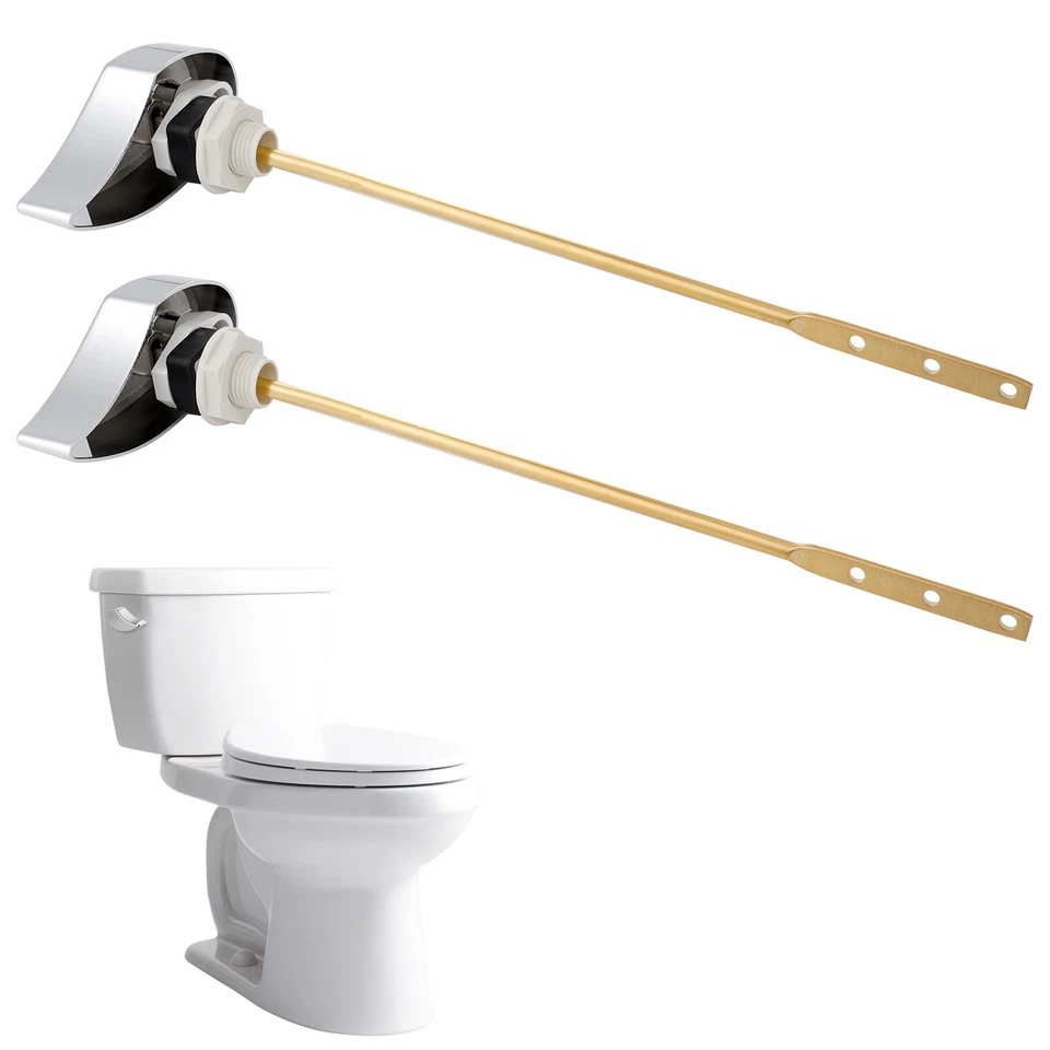 2 Pack Toilet Handle Replacement Kit Universal Side Mount Toilet Flush Lever - Image 1 of 1