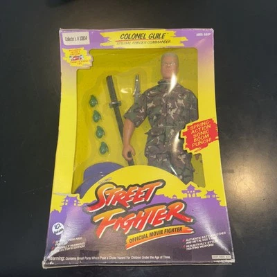 Hasbro Street Fighter Coronel Guile Comandante de las Fuerzas Especiales Juguete Sellado 1993 Foto 1 de 4