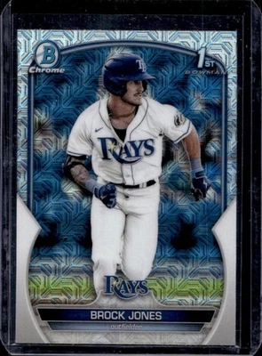 2023 Bowman Mega Box Brock Jones Prospects Mojo Refractor #BCP-115 Rays - Image 1 of 2