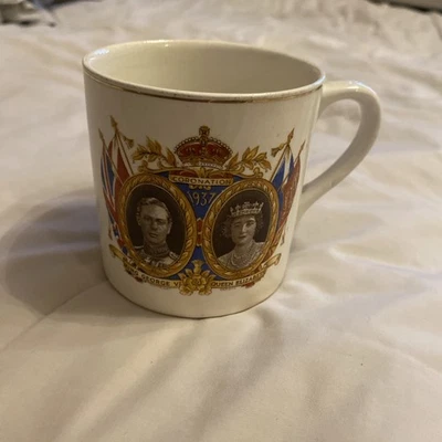 King George V1 and Queen Elizabeth Coronation Mug 12 May 1937 - Image 1 of 4