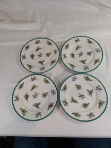 Mikasa 4er Set Ultima + Christmas Wish HK713 Fine China Holly Berry Teller EUC - Bild 1 von 10
