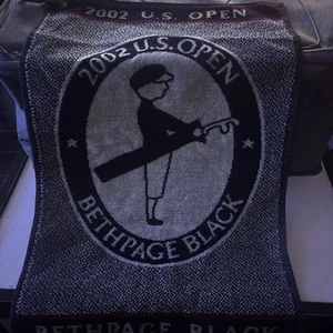 2002 US Open Golf Bethpage Black Towel Vintage..(Vik) - Picture 1 of 5