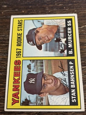 1967 Topps Bobby Murcer Stan Bahnsen #93 Yankees Rookies en muy buena condición-excelente o mejor Foto 1 de 2