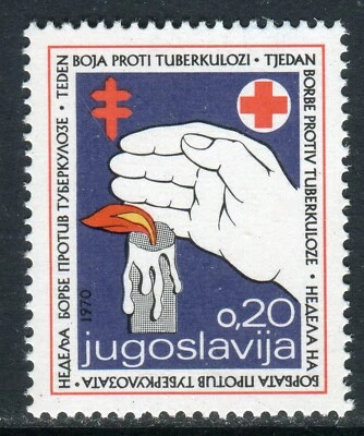 1402 - Yugoslavia 1970 - Red Cross - Tuberculosis - MNH  - Image 1 of 2