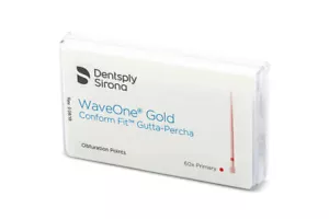 Dentsply Sirona B00WGGPF00PRI WaveOne Gold Gutta Percha Points Primary Red 60/Pk - Picture 1 of 1